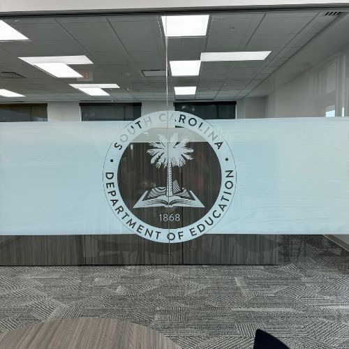 South Carolina Department of Education interior commercial window film